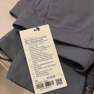 lululemon athletica ABC Slim-Fit Trousers - Gray
